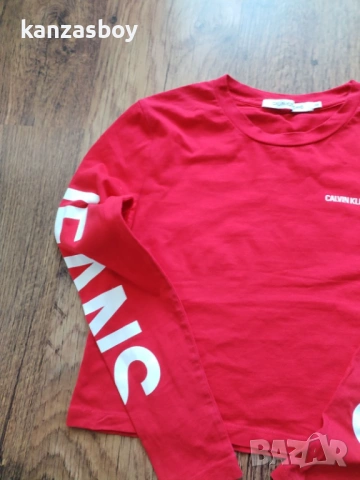 Calvin Klein Jeans - страхотна дамска блуза КАТО НОВА ХС, снимка 6 - Блузи с дълъг ръкав и пуловери - 53803070