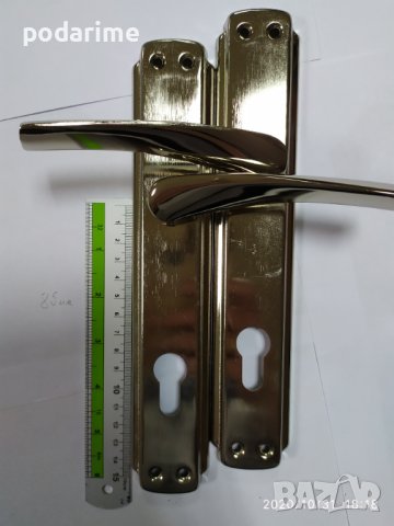 Дръжки за секретна брава - 85 мм междуцентрие, снимка 3 - Входни врати - 41163254