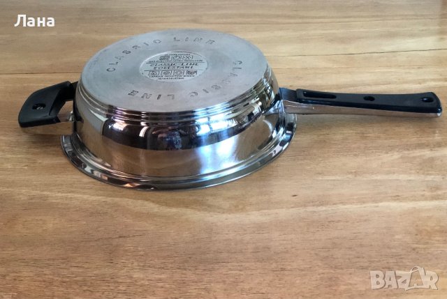 английски Тиган от неръждаема стомана със слоесто дъно и други, снимка 8 - Прибори за хранене, готвене и сервиране - 41778884