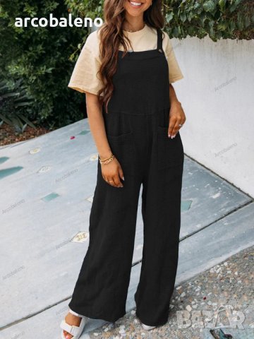 Нов дамски ежедневен едноцветен гащеризон, 7цвята, снимка 10 - Гащеризони - 41416530