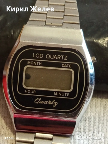 Винтидж електтронен часовник ретро модел рядък за КОЛЕКЦИОНЕРИ 51865, снимка 3 - Антикварни и старинни предмети - 53492725