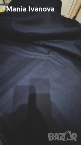 Вълнен плат,тъмно син каша, дължина 1.70м. ширина 1.50 м.