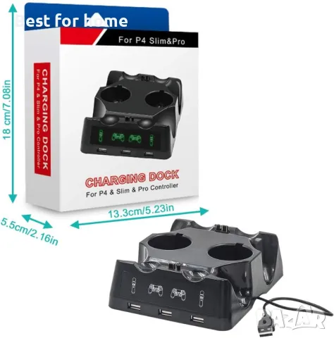 Станция за зареждане на контролер -докинг Tihokile, снимка 8 - Аксесоари - 49825101