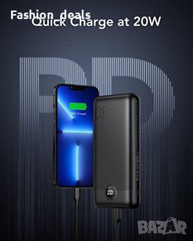 Нов Power Bank 30000mAh 20W бързо зареждане/Преносимо зарядно, снимка 3 - Безжични зарядни - 41516216