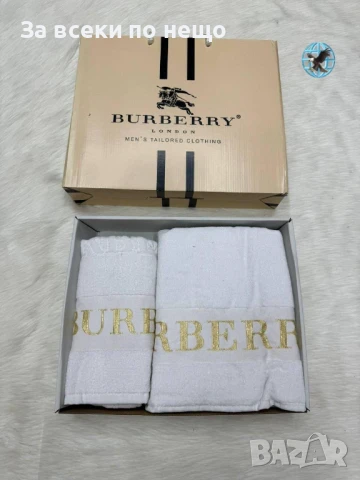 Burberry Луксозни Хавлии - 2бр. в кутия - Налични Различни Цветове Код E692, снимка 5 - Хавлиени кърпи - 51150252