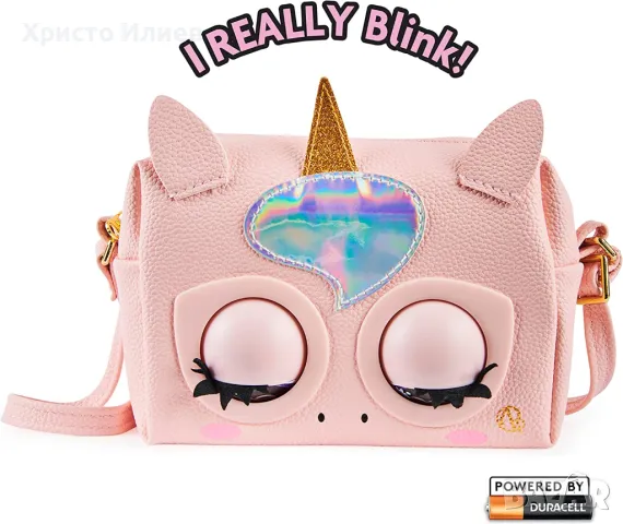 PURSE PETS Интерактивна чанта Еднорог розова със звуци, снимка 7 - Други - 47690920
