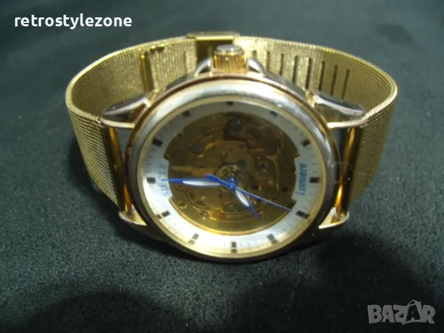 № 8025 стар часовник - SIECLE Lumiere   - ръчен  - мъжки  - механичен  - автоматичен / самоновиващ /, снимка 5 - Мъжки - 50150807