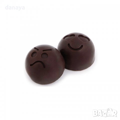 3580 Силиконова форма за бонбони Емотикони, снимка 3 - Форми - 39774361