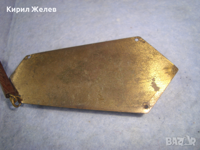 РЕТРО УКРАШЕНИЕ - ДЪРВОРЕЗБА МЕСИНГ КЕРАМИКА ХУДОЖЕСТВЕНА СТАРА РЪЧНА МАЙСТОРСКА ИЗРАБОТКА 74461, снимка 5 - Антикварни и старинни предмети - 36323796