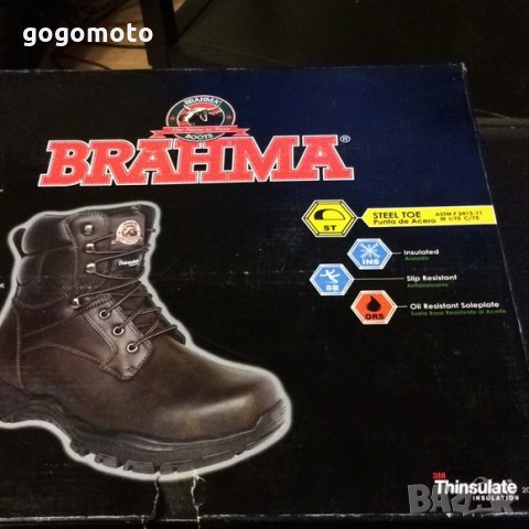 BIG BOY МАСЛОУСТОЙЧИВИ работни обувки 47 - 48,Brahma®,100% естествена кожа = велур, снимка 2 - Мъжки боти - 35847354
