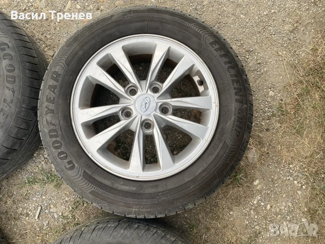 Алуминиеви джанти с гуми Хюндай И30 15", снимка 5 - Гуми и джанти - 55780751