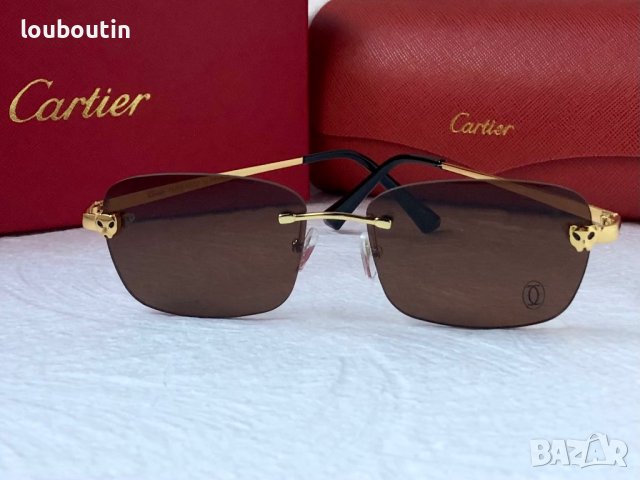 Cartier висок клас слънчеви очила Мъжки Дамски слънчеви 4 цвята, снимка 2 - Слънчеви и диоптрични очила - 41976102