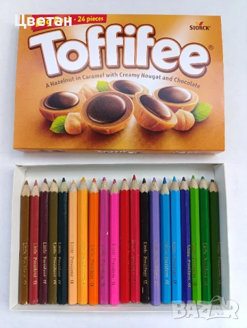 качествени цветни моливи и моливник Хари Потър