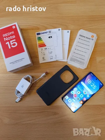 Смартфон Redmi Note 15 128 GB 6 GB RAM Dual Sim, NEW !!!+ подарък оригинален Кейс