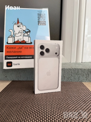 256!USA*102лв/м iPhone 17 Pro Max*Silver айфон 17 про макс