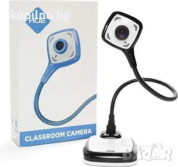 Учителска камера, Full HD 1080p, вграден микрофон и LED светлини, Windows / ChromeOS / MacOS / iPadO