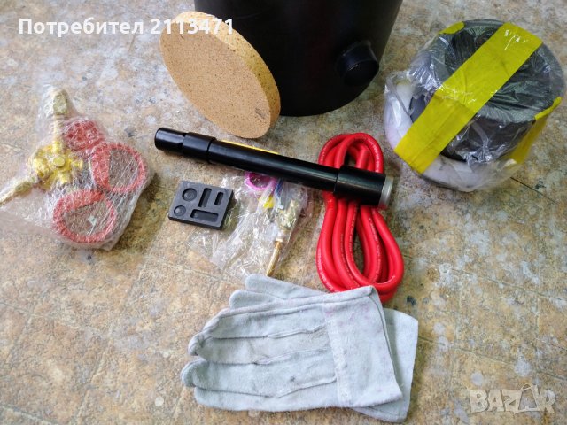 Пещ за топене на пропан / Метална леярна пещ с графитен тигел и клещи / Пещ за керамика, снимка 4 - Други - 40327817