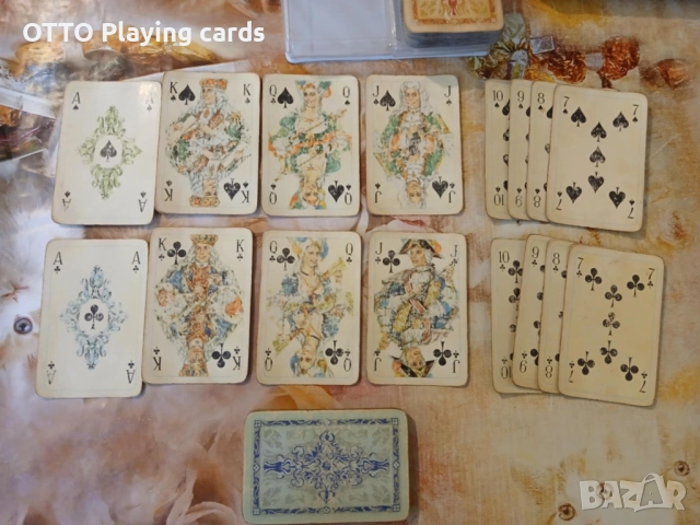 Стари карти за игра ROKOKO 160, немски оригинал COEUR DDR, снимка 4 - Карти за игра - 51160903