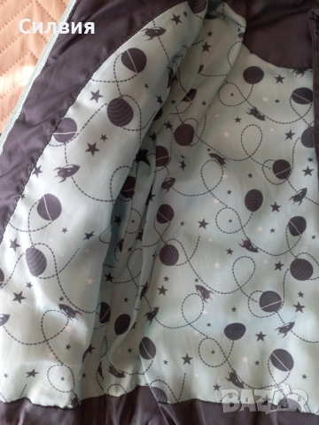 Детско зимно яке за момче Kuniboo, размер 74-80, с качулка, в тъмно синьо. Много запазено, снимка 2 - Бебешки якета и елеци - 51537261