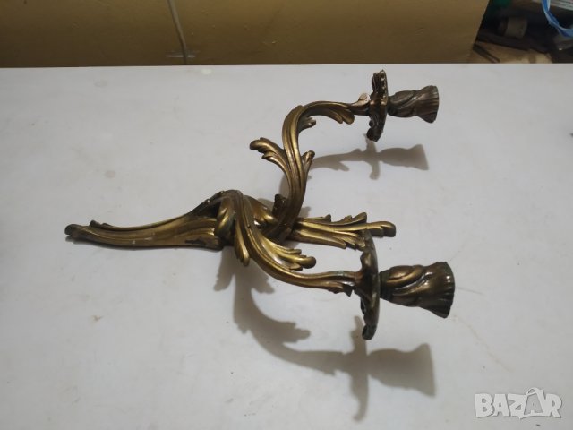 бароков свещник за стена , снимка 2 - Антикварни и старинни предмети - 39663251
