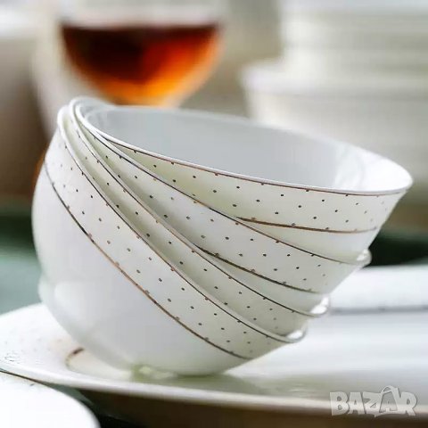 Сервиз за хранене за 12 човека - Костен порцелан, снимка 4 - Сервизи - 35670265