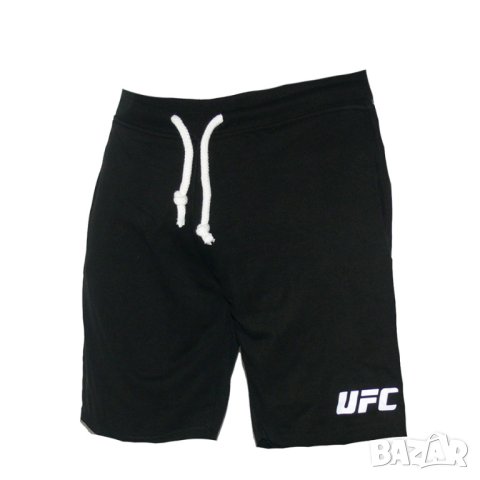 Спортни къси панталони UFC, черни, памук и ликра