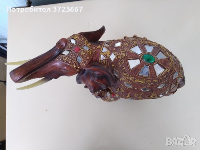 Декоративна фигура слон, снимка 3 - Статуетки - 40600514