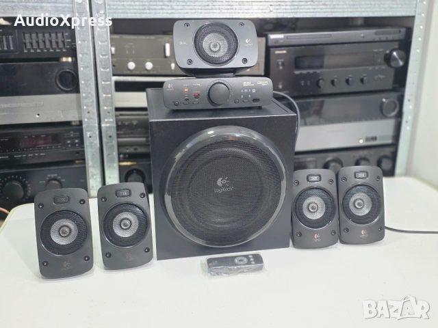 🔊 Logitech Z906 – звук като в кино, директно вкъщи! 🎬💥, снимка 3 - Ресийвъри, усилватели, смесителни пултове - 53654668