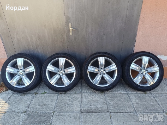 ОРИГИНАЛНИ джанти с гуми 19 ' цола 5х112 VW TIGUAN / Фолксваген Тигуан, снимка 3 - Гуми и джанти - 51826174