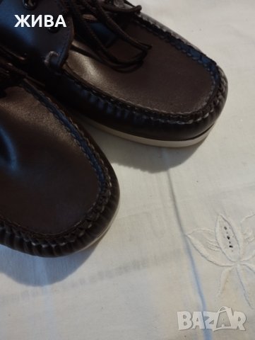 BECKMANN ЕСТЕСТВМЕНА КОЖА мъжки мокасини, цвят тъмен шоколад, снимка 7 - Мокасини - 41682808