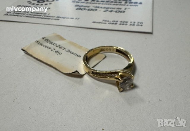 Златен пръстен 2.40гр., снимка 2 - Пръстени - 53273129