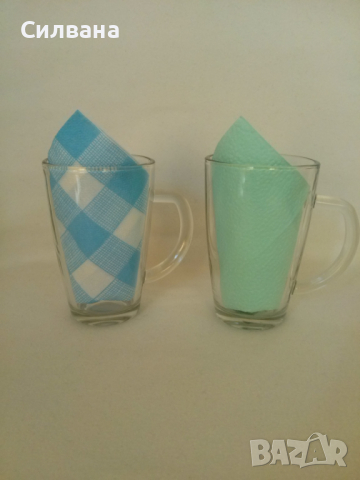 2 стъклени чаши, снимка 3 - Чаши - 36269775