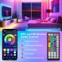 LED лента, 20M гъвкава RGB LED лента за декорация на стая, Bluetooth приложение за управление, снимка 3