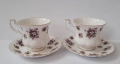 ROYAL ALBERT - порцелан чаши сервиз чай кафе чинии 2 двойни сета , снимка 5