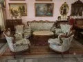 Барокова холна гарнитура комплект с маса и табуретка , снимка 2