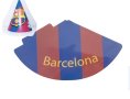 FCB ФК Барселона футболен отбор шампионска лига картонена Голяма парти шапки шапка рожден ден, снимка 1 - Други - 44276006