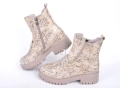 ЗИМА '25'26! Подплатени бежови дамски боти, снимка 1