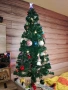 Голяма коледна новогодишна, украсена,светеща елха, снимка 3