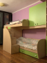Двуетажно легло + колона с етажерки и шкафчета+ чисто ново бюро, снимка 1 - Спални и легла - 44641908