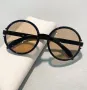 Дамски кафеви кръгли очила , снимка 2
