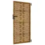 vidaXL Градинска порта 85x200 см, кортенова стомана, квадратен дизайн, снимка 10