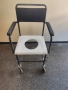 Тоалетен инвалиден стол с подлакътници, снимка 2