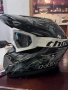 Каска с очила за мотокрос, ендуро, носена е 2/3 пъти!, снимка 2