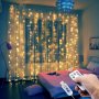 Светеща LED завеса с 200 или 300 лампички за Коледа - код 3279, снимка 6