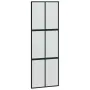 vidaXL Плъзгаща се врата с обков 90x205 см Закалено стъкло&Алуминий, снимка 3