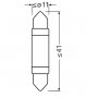 LED крушка OSRAM LEDriving SL C5W-41mm (6413DWP-01B/SV8.5-8/6000K), снимка 7