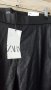 Кожен панталон ZARA S нов с етикет.с ципове на крачолите , снимка 5