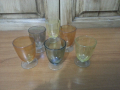 Стъклени чаши чашки цветно стъкло, снимка 3