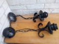 Стари лампи висящи от ковано желязо , снимка 9