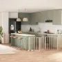 vidaXL Сгъваема преграда за кучета с врата 8 панела 640 см топола, снимка 2